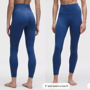 NWT Lululemon Align High Rise Leggings 25” - Brilliant Blue Size 6